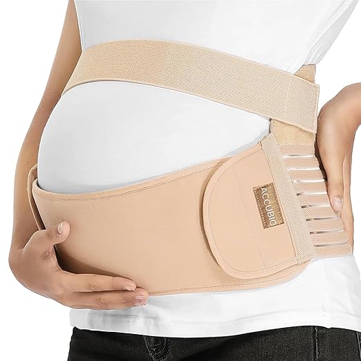 Maternity Belly Band for Pregnant Women, Maternity Belt, Pregnancy Belly Support Band for Abdomen,Breathable and Adjustable Belly Brace, Relieve Waist and Back Pain (XXL)