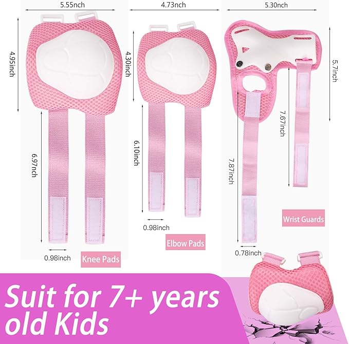 Kids Bike Helmet Set Adjustable Helmet for Ages 3-15 Kids Toddler Boys Girls Youth, Multi-Sport Bicycle Skateboarding Football Rollerskating Scooter Rollerblade Balance Bike Helmets