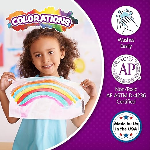 Colorations Paraben-Free Simply Tempera Paint for Kids - Set of 11 Gallons, Vibrant Poster and Classroom Paint, Made in United States, Non-Toxic, Arts and Crafts Supplies