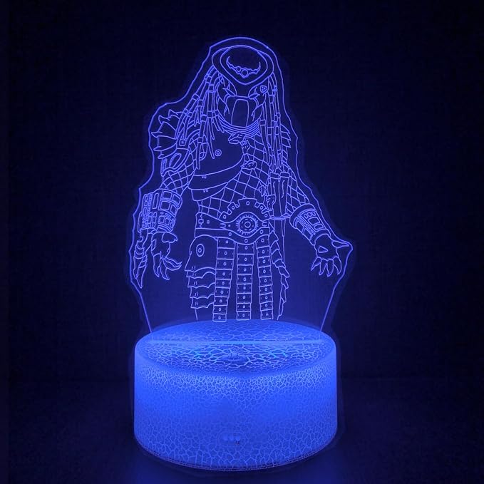 3D Alien Night Light, Horror Monster Illusion Table Lamp with 16 Colors Remote Control Touch Lamp LED USB Night Light Desk Lamps Room Decorations Home D¨¦cor