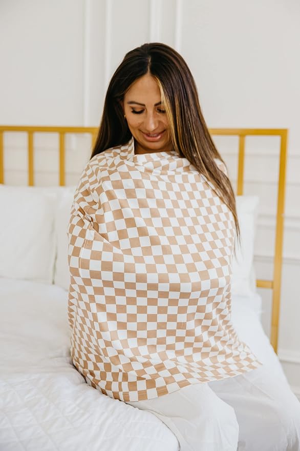 Copper Pearl Multi-Use Cover: Car Seat Covers, Nursing Cover, and Stroller Cover for Sun - Stretchy Fabric, All-Season Use, Stylish Designs, Easy Access for Moms - Rad