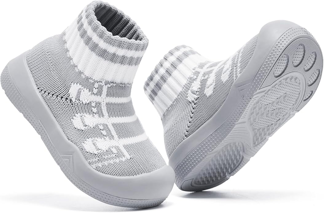 Engtoy Baby Shoes & Socks - Non-Slip Breathable Slippers with Soft Rubber Sole - Baby Boys & Girls Slip On Sneakers