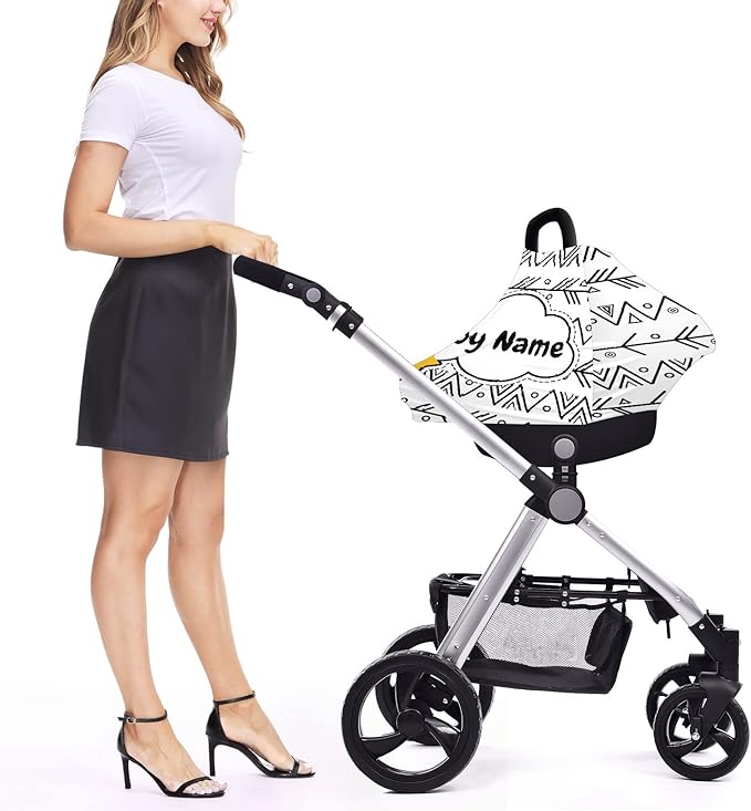 Baby Car Seat Stroller Cover Nursing Cover New Mom Breastfeeding Scarf Soft Stretchy Infant Carrier Cover Car Canopy Coverage