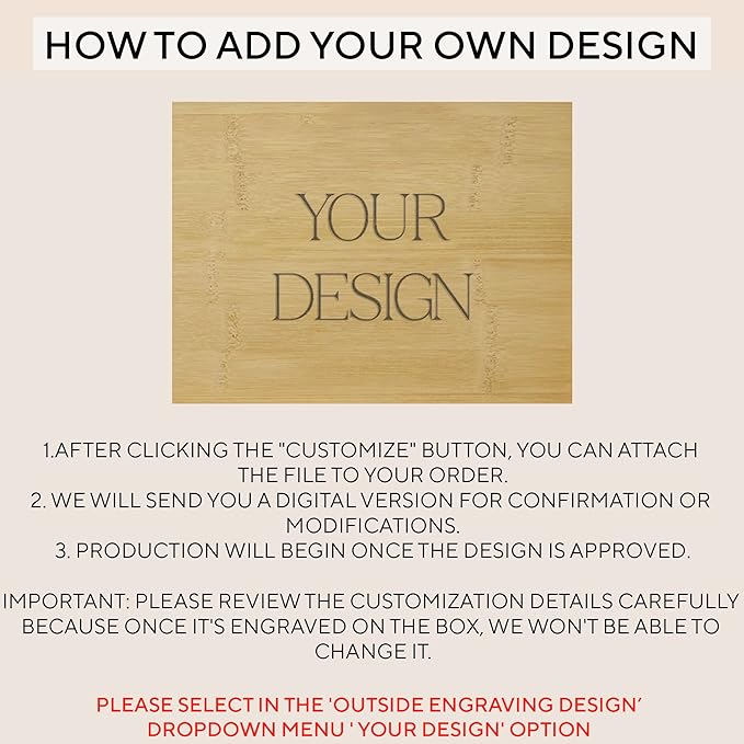 Floral Keepsake Boxes for Women - Butterfly Box Keepsake for Girls, Personalized Gifts for Teen Girls or Daughters, Flower Gift Box, Engraved Name Custom Wood Chest Memento Storage, 11x8x4,75 in