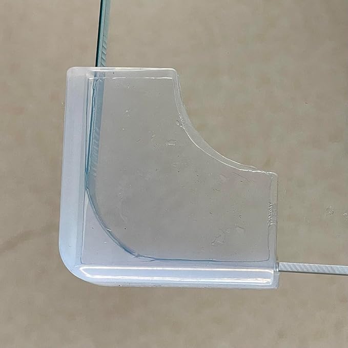Food-Graded Silicone Clear Corner Protectors, Baby Proofing Table Edge Guards, Pre-Tapep Adhesive Soft for Kids Child Safety Proof, Cabinets Counter Furniture Bumpers (4, 1/5x4/5 in (Width))