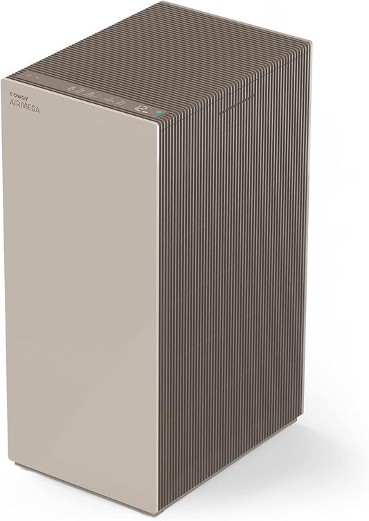 COWAY Air Purifiers for Large Room Whole Home Up to 4,253ft², 2 Sets of XL Washable Pre-Filters and True HEPA Filters for Dual Purification, PM1.0 AQI, Turbo Mode, Timer, Wheels, 5yr Warranty, ProX(B)