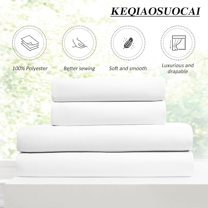KEQIAOSUOCAI White Pinch Pleat Curtains 84 Inches Long 2 Panels, Track Memory Trained Luxury Opaque Window Curtain Panels for Bedroom Living Room Hooks Include 40" W x 84" L
