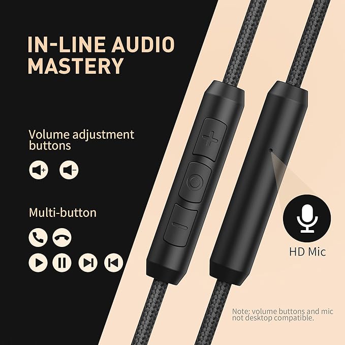 AILIHEN Wired Headphones with Microphone, Over-Ear Foldable Corded Head Phones with Volume Control 3.5mm Jack for Teens Adult Smartphones Chromebook (Red)