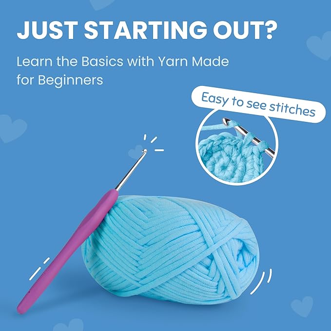 Cookie Box Crochet Kit for Beginners - Learn to Craft Amigurumi Stuffed Animals - Knitting Gift for Kids and Adults - Beginner-Friendly Yarn - Stitch-by-Stitch Video Tutorial - Oyster Pearl