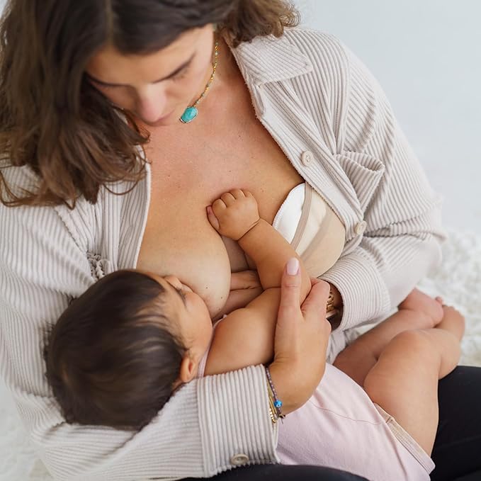 Ameda Washable Nursing Pads | 2 Pairs (4 Count) | Organic Nursing Pads | Breastfeeding Supplies | Reusable Breast Pads for Leaking Milk | Breastfeeding Pads | Viscose from Bamboo