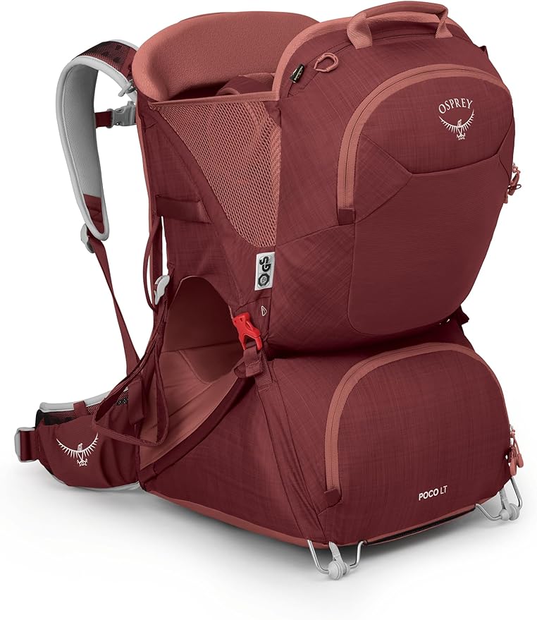 Osprey Poco LT Lightweight Child Carrier Backpack - Compact, Travel-Ready Kid Carrier with Sunshade and Adjustable Fit - Lightweight, Comfortable Hiking Carrier for Toddlers