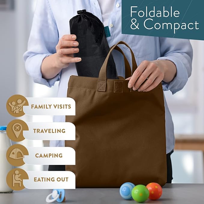 Baby Portable High Chair for Travel | Essential Travel Highchair | Baby Chair Harness