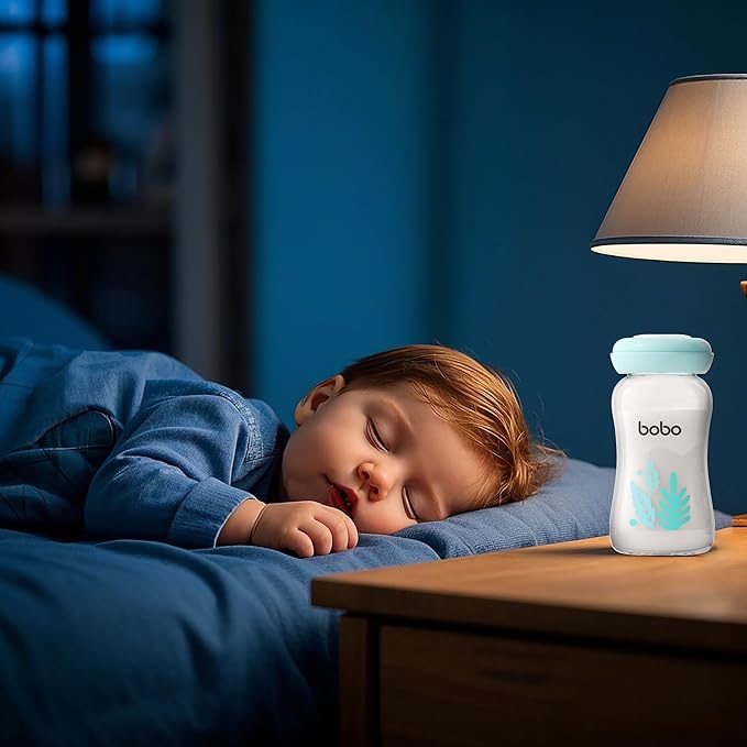 YOHKOH Glass Breast Milk Storage Bottles - 100% Leak-Proof, BPA-Free Breastmilk Storage Containers, Freezer & Dishwasher Safe, Ideal for Nursing Mothers (Blue, 5.4oz (Pack of 6))