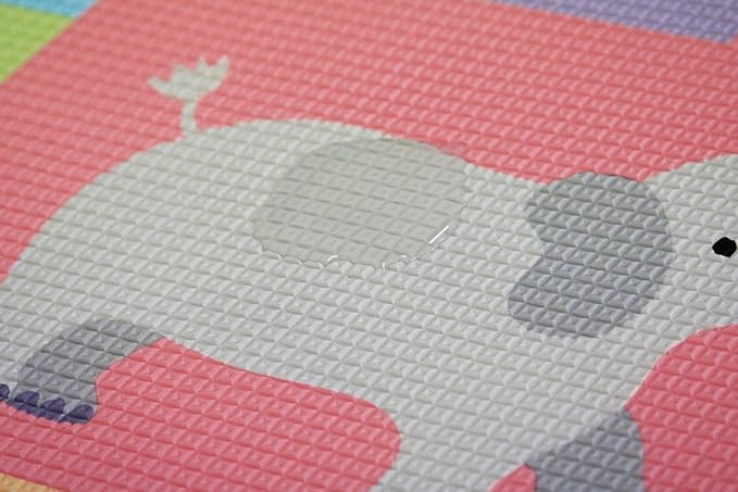 Baby Care Play Mat (Medium, Playful - Busy Farm) 73’’ x 49’’ Original One-Piece Reversible Rollable Waterproof Play Mat for Infants, Babies, Toddler, and Kids