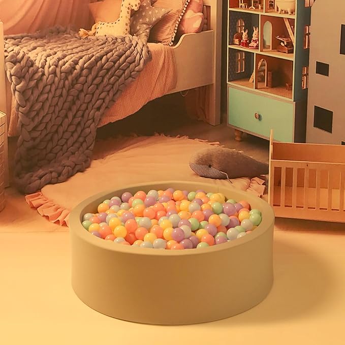 GOGOSO Ball Pits Balls for Toddlers Pack of 50 100 200 Plastics Shape Ball Non-Phthalate Non-BPA Non-Toxic 2.2-Inch Crush Proof Play Balls