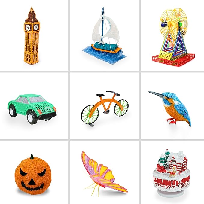 31 Colors 3D Pen Filament Refills Works with SCRIB3D PIKA3D MYNT3D 3D Pen, 16 Feet Per Color 1.75mm PLA 3D Printing Filament Refills, NOT FIT 3Doodler Start Pen