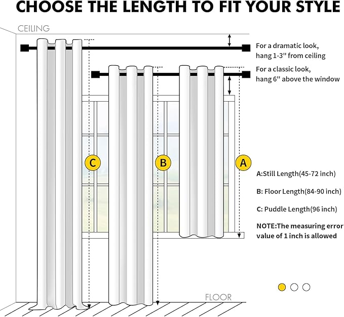 MIULEE Black Blackout Curtains for Bedroom Living Room 90 Inches Long 2 Panels, Thermal Insulated Room Darkening Drapes Solid Grommet Top Noise Reduction Light Blocking Halloween Window Treatments