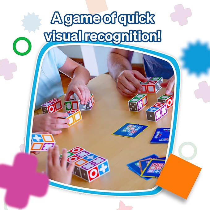 FoxMind Match Madness Board Game, Visual Recognition Matching Board Game, Family Puzzle Game to Develop Kids Problem Solving Skills
