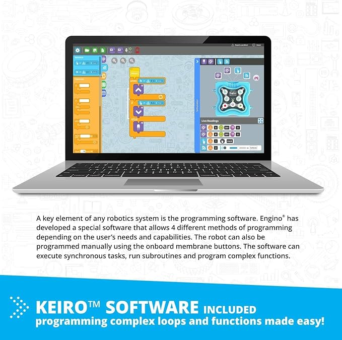 Engino Maker Pro Robotized 100 Models Set, Building Toys for Kids 10+, Discovering STEM Robotics, Engineering Kit, Coding STEM Project, Gift for Boys & Girls