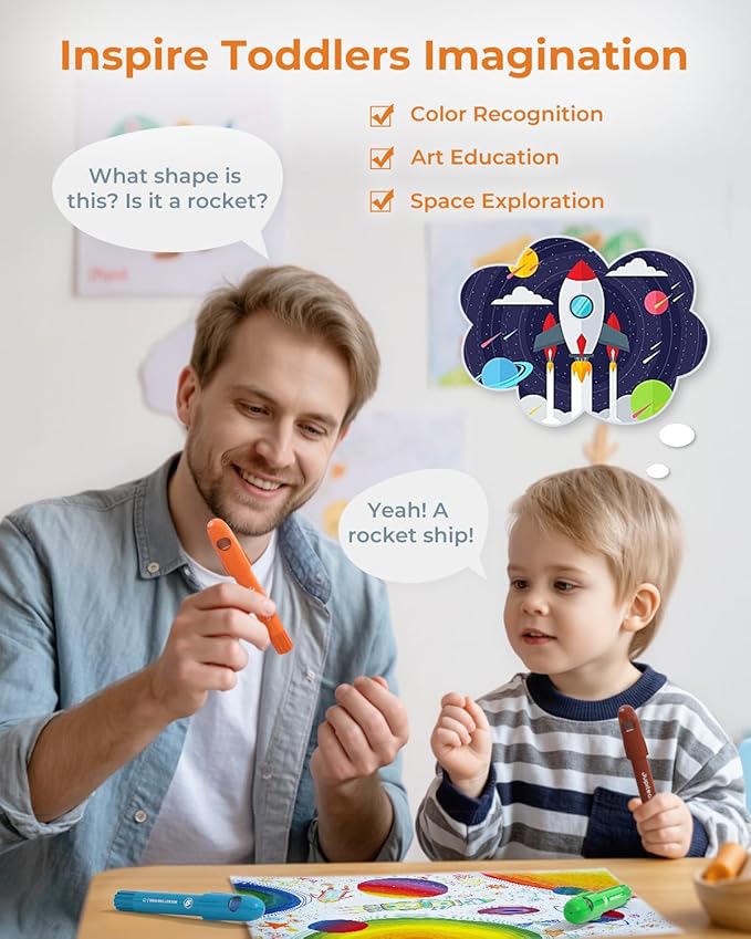 18 Colors Twist Crayons for Toddlers 1-3, Non-Toxic Washable Crayons for Ages 4-8 with Storage Bucket, Ultra-Silky and Easy to Hold Art Supplies, Ideal Coloring Gift for Boys and Girls