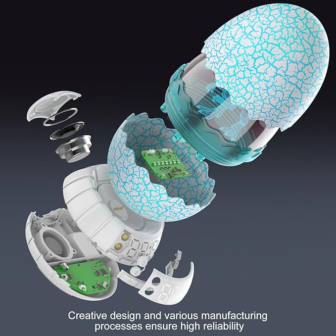 Dinosaur Alarm Clock with Wake Up Light, Digital Clock on Desk + 8 Colors Night Light + 20 Sleep Training Sound + Bluetooth Speaker All in 1 for Kids/Boys/Girls/Adult (Dinosaur)