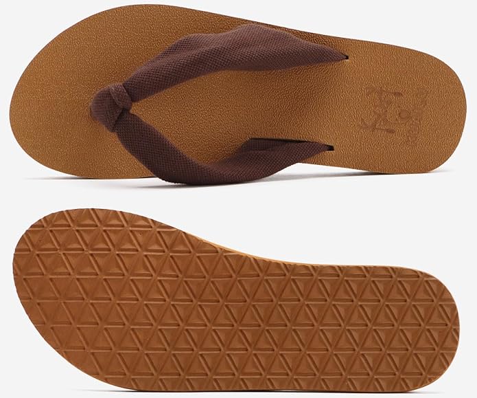 KuaiLu Flip Flops for Women with Arch Support Yoga Mat Comfortable Summer Beach Walking Thong Cushion Sandals Slip On Indoor Outdoor