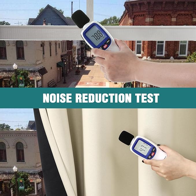 ChrisDowa 100% Blackout Curtains 54 inch Long for Bedroom with Black Liner, 2 Thick Layers Total Blackout Thermal Insulated Grommet Window Curtains 2 Panels Set (Light Beige, 52 x 54 Inch)