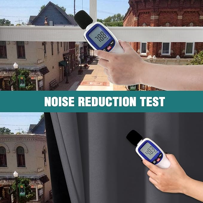 ChrisDowa 100% Blackout Curtains 84 inch Long for Bedroom with Black Liner, 2 Thick Layers Total Blackout Thermal Insulated Grommet Window Curtains 2 Panels Set (Dark Grey, 38 x 84 Inch)