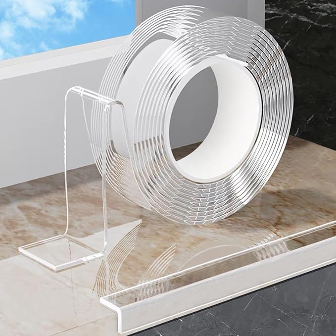 Clear Edge Protector Strip Sharp Edge Wrap Cover Tape,1.18 in x 13.12 FT,Self Adhesive Protective Bumper Guards for Cabinet Door Desk Glass Table Bed Furniture,Kitchen Countertop,Waterproof