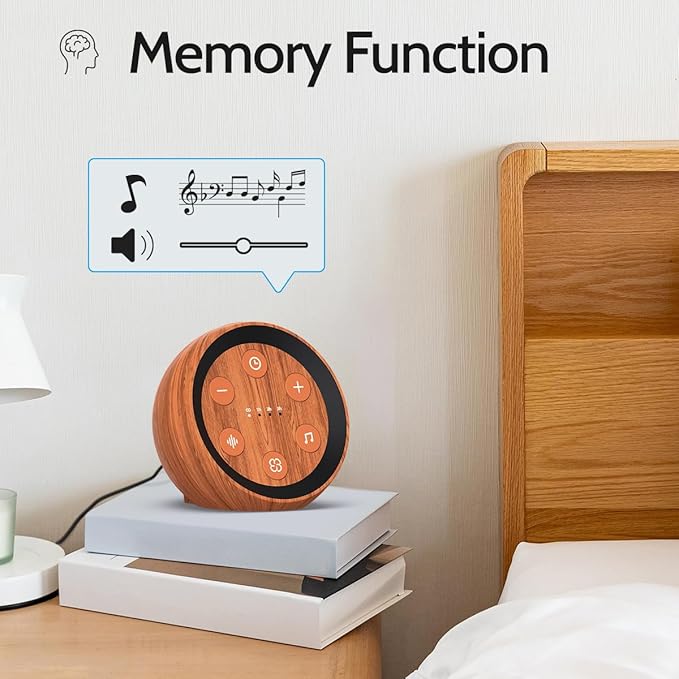 Sleep Machine White Noise Sound Machine with 32 Calming Sounds 36 Volume Levels Pink Brown Noise Machine for Baby Kid Adult with 4 Timer Noise Canceling Machine for Travel Office Privacy