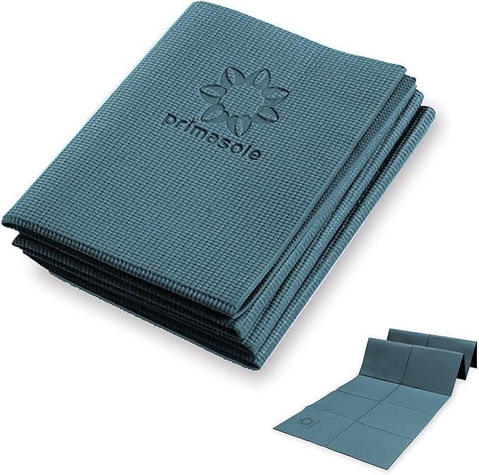 Folding Yoga Travel Pilates Mat Foldable Easy to Carry to Class Beach Park Tear resistant Travel Picnics 4mm Thick 9 Colors