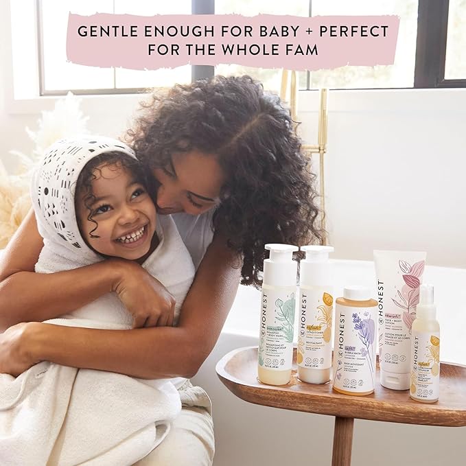 The Honest Company Silicone-Free Conditioner | Gentle for Baby | Naturally Derived, Tear-free, Hypoallergenic | Citrus Vanilla Refresh, 10 fl oz