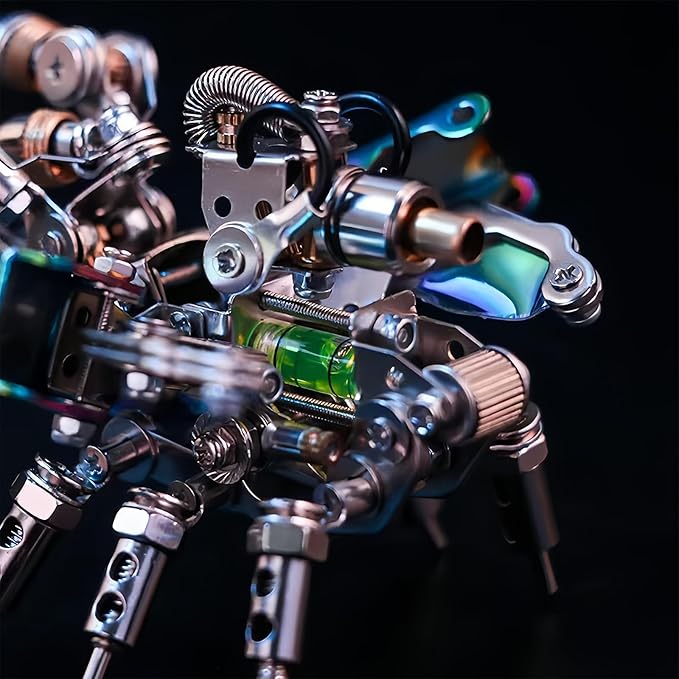 Adult 3D Metal Puzzle, Punk Beetle Metal Model Set, 3D Puzzle Mechanical Insect Building Blocks, Fun DIY Assembly, high-end Men's Gifts.