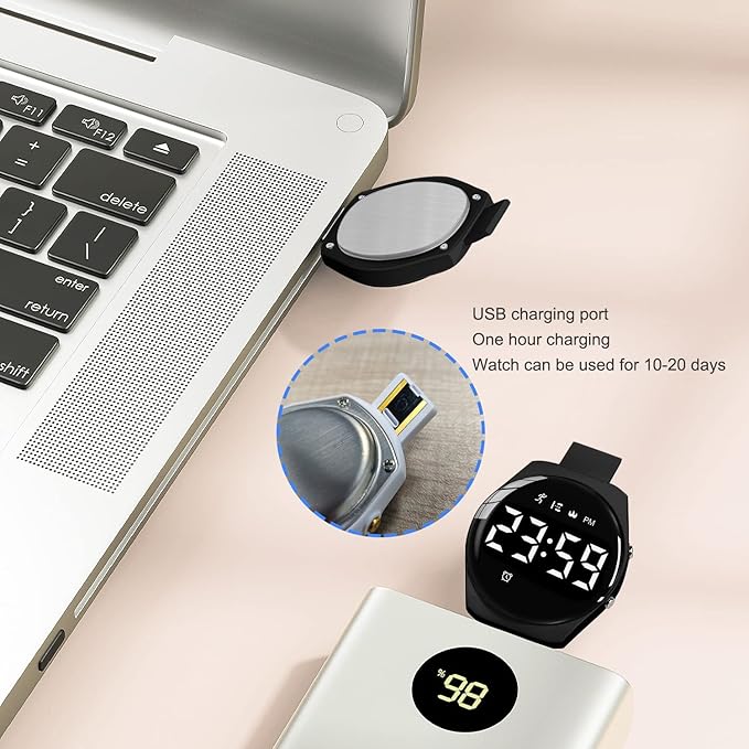 Kids Watches for Girls Boys Digital Sport Watch with Step Counter Pedometer Vibration Alarm Clock, No App Waterproof Fitness Tracker Kids Watch Boys Girls Teens Students Ages 5-16