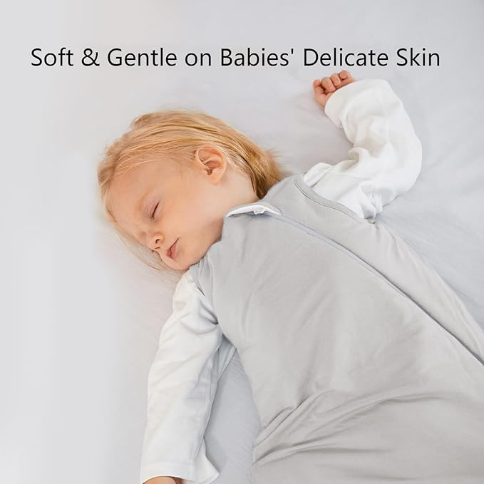 Rayon Made from Bamboo Sleep Sack 24-36 Months 1.0 Tog Ultra Soft Baby Wearable Blanket Toddler Sleeping Sack 2t-3t for Babies Unisex 2-Way Zipper 3t Baby Sleeping Bag Lightweight Extra Large Long XXL