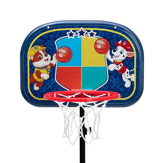 Delta Children PAW Patrol Basketball Hoop Set for Kids, Blue