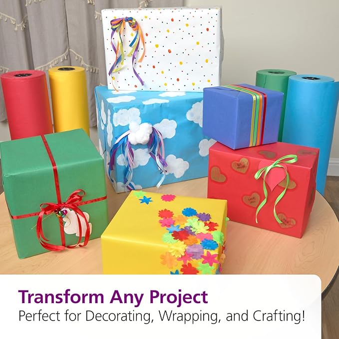 Colorations DSBB Bright Blue Dual Surface Paper Roll 36" x 1000' (1 Roll)