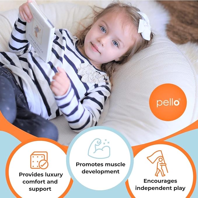 Pello Multi-use Luxe -Toddler Floor Cushion/Play Mat/Lounger (Blair Floral)