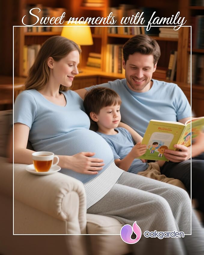 3 Pack Maternity Belly Bands for Pregnant Women Cotton Stretch Ribbed Pregnancy Support Belt Pants Extender