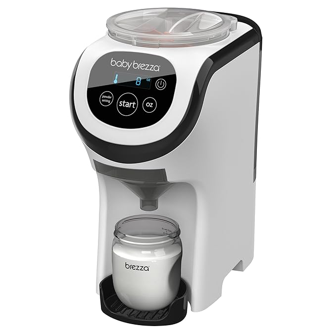 Baby Brezza Formula Pro Mini Baby Formula Mixer Machine Fits Small Spaces and is Portable for Travel– Bottle Makers Makes The Perfect Bottle for Your Infant On The Go, White