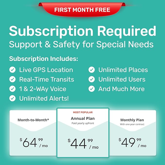 AngelSense Personal GPS Tracker for Kids, Teen, Autism, Special Needs, Elderly, Dementia - 2-Way Auto-Answer Speakerphone & SOS Button - School Bus Tracking - Subscription Required