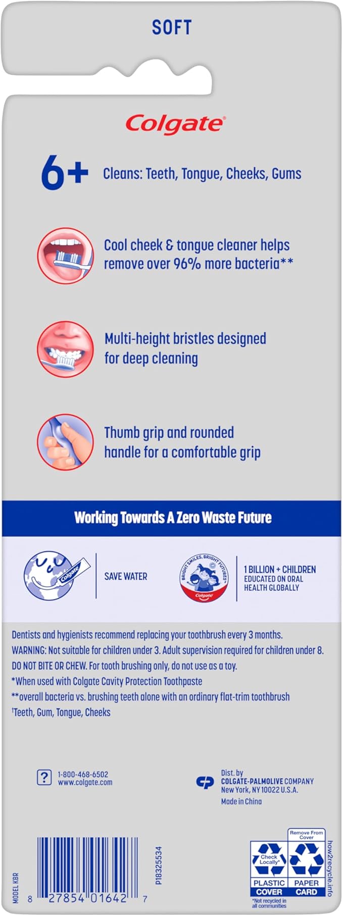 Colgate Extra Soft Kids Toothbrushes, Advanced Cavity Fighter Kids Toothbrush Pack, Extra Soft Bristles Help Remove Plaque and Stains for a Gentle Clean, for Children Ages 6 and Up, 4 Pack