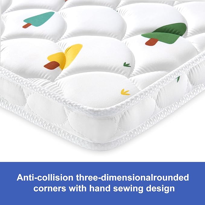 Baby Bassinet Mattress 30 x 20 inches- Firm Support and Comfort Premium Foam,Noiseless and Odorless,Hypoallergenic Small Crib Mattress, Fits Moses Basket, Dual Sided with Soft Breathable Fabric