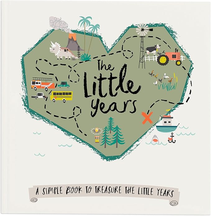 Lucy Darling Baby Journal - Stylish, Eco-Friendly 106 Pages for Recording Precious Milestones, Just Add Photos and Writing