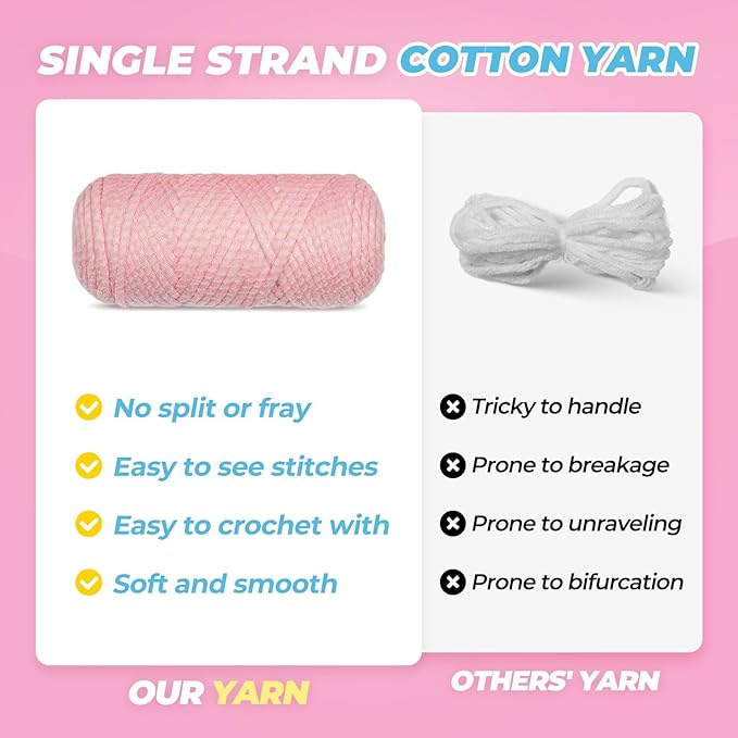 Crochet Kit for Beginners, Learn to Crochet, Include Easy Knitting Soft Yarn, Step-by-Step Video Tutorial, Hook, Holiday Birthday Gift for Adults and Kids(Happy Axolotl)