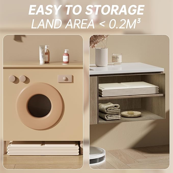 Baby Foldable Kids Bathtub for Infants to Toddler with Non-Slip Base,Easy Storage,Perfect for Small Spaces,White