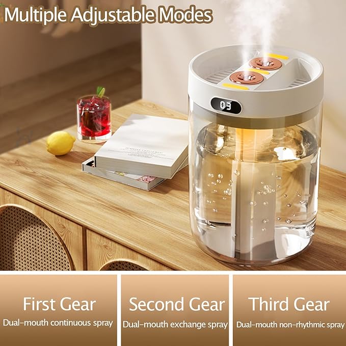 Humidifiers for Bedroom,Cool Mist Humidifiers Room Humidifier Colorful Breathing Light Silent Humidifier USB personal desktop humidifier, for baby bedroom travel office home