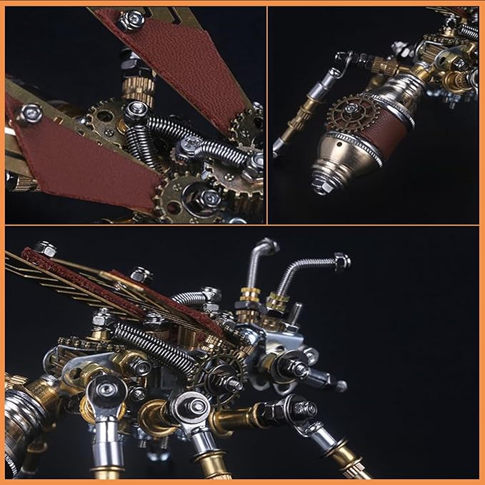 Adult 3D Metal Puzzle, Punk Insect Metal Model Set, 3D Puzzle Mechanical Insect Building Blocks, Fun DIY Assembly, high-end Men's Gifts.