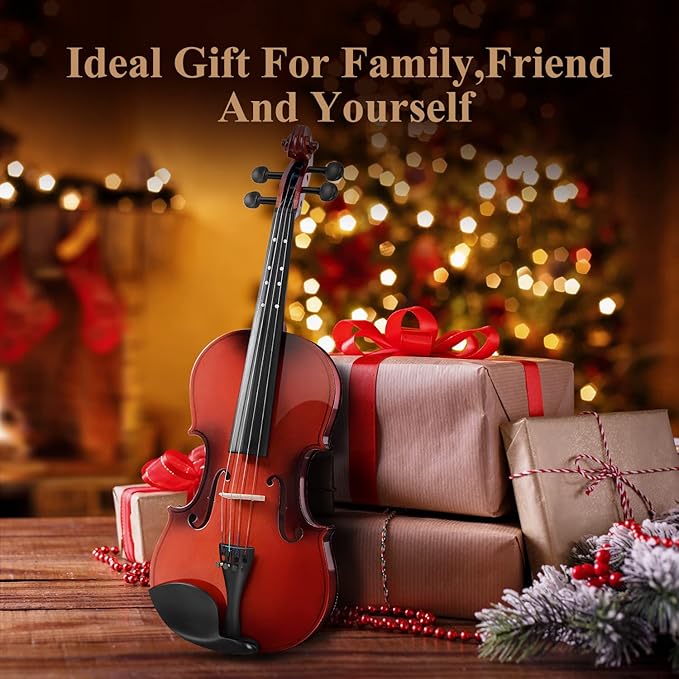 Eastar Violin 4/4 Full Size for Adults, Violin Set for Beginners with Hard Case, Rosin, Shoulder Rest, Bow, and Extra Strings (Imprinted Finger Guide on Fingerboard), EVA-2