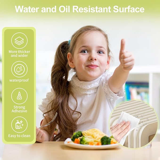 Baby Proofing Wall Corner Protector,Edge Guard Corner Protector,6.56ft Thinken Soft Corner Protectors Pre-Taped Soft Rubber Foam Edge Cushion for Furniture (Black, 6.56Ft x 5.9" W x 0.47" Th)